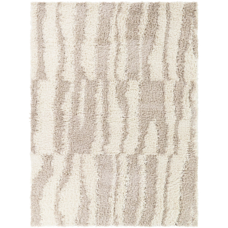 Tapis crème / taupe Demeter, Rectangle 7 pi 10 po x 10 pi
