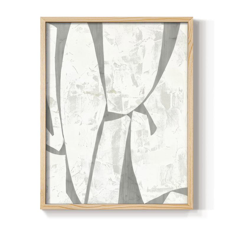 Stone Puzzle II Framed Print - Solid Wood, Natural Framed, 11" H x 9" W