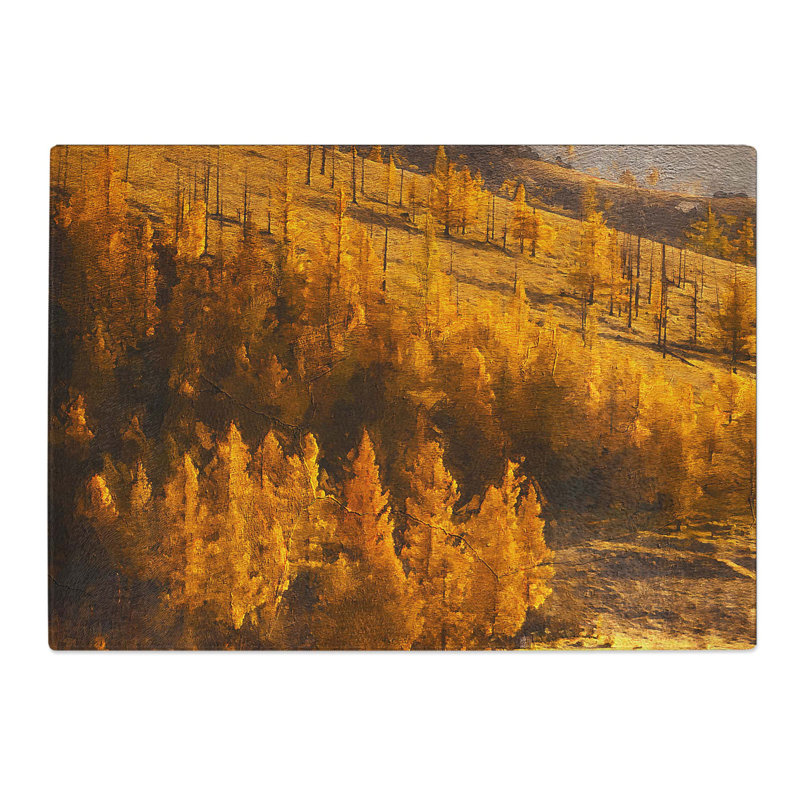 Tempered Glass a Forest Chopping Board, 39 cm W x 28.5 cm L
