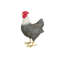 Statue de poule Emil