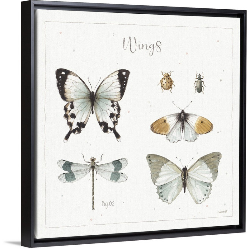 Reproduction d'art sur toile, Toile avec cadre noir, H 26 po x l 26 po x P 2 po