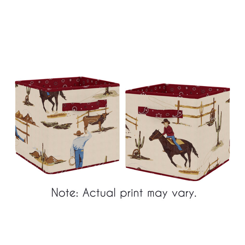 Wild West Fabric Storage Cube