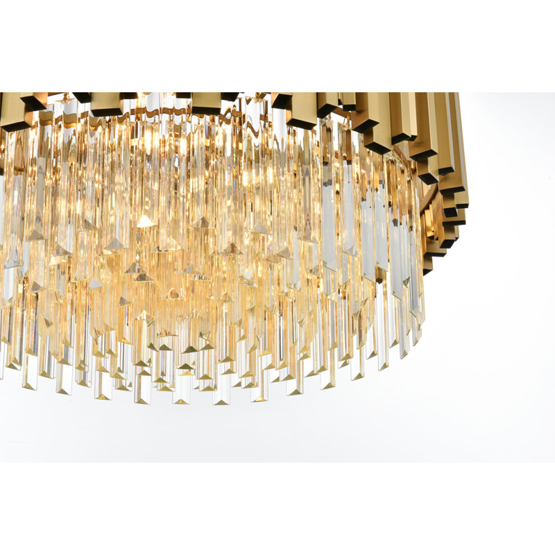 Lustre Lenora 24 pouces, Or satiné