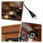 Lighted Corner Curio Cabinet with Tempered Glass Doors - Oak Finish, Adjustable Shelving & Bead Bulb for Home Decor & Collectibles-228997574