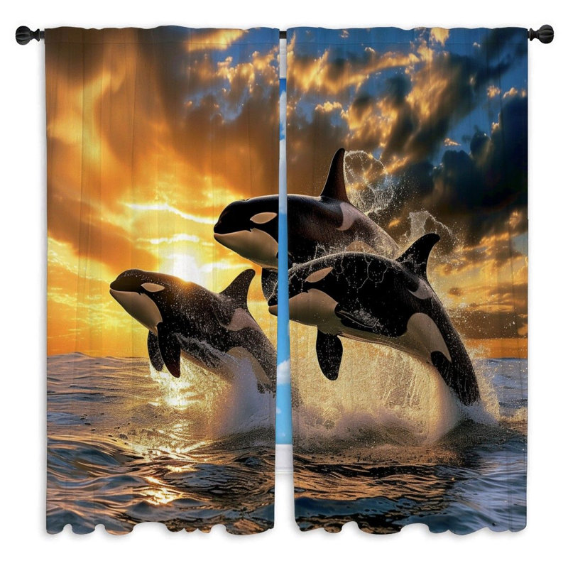 Taneyah Room Darkening Curtain Pair, 40" W x 61" L
