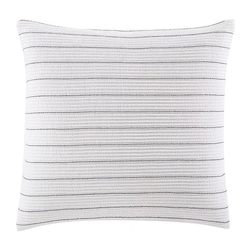 Waffle Weave 26" x 26" Striped Euro Pillow