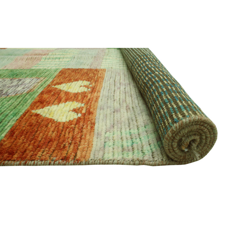Kaynon One-of-a-Kind 8'11 x 12'3 New Age Rectangle Wool Area Rug in
