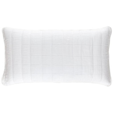 Monet White Quilted Sham