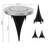 Paradise By NEX Satin Solar Powered Integrated LED Metal Pathway Light Kit-80782283-80782280