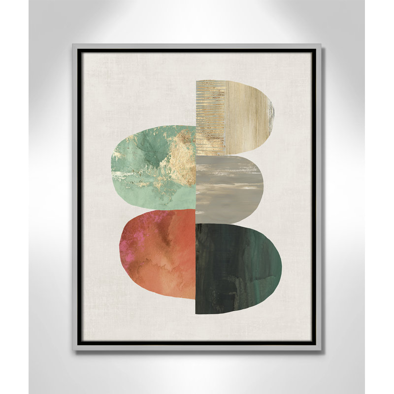 Westcreek Evolving Energy I - Painting Print, Picture Framed Canvas, 21.5" H x 17.5" W, Black