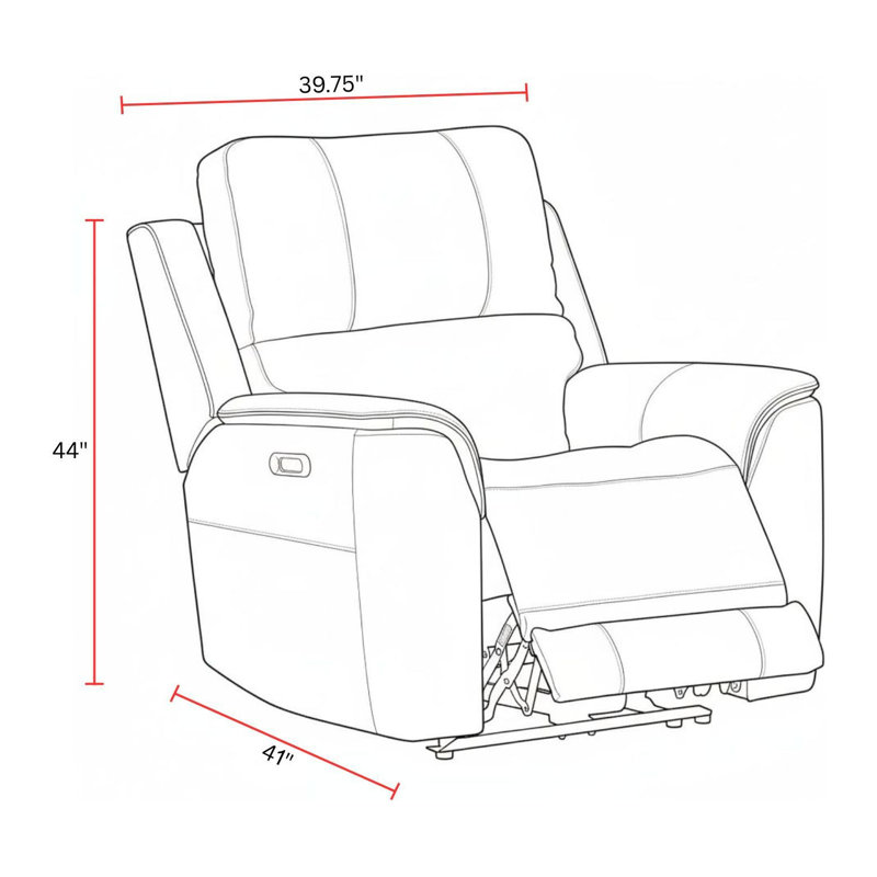 Byler Zero Gravity Power Recliner P3, Steamboat Quartz