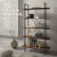 Heckson 179.5cm H x 106cm W Metal Etagere Bookcase-1828042351