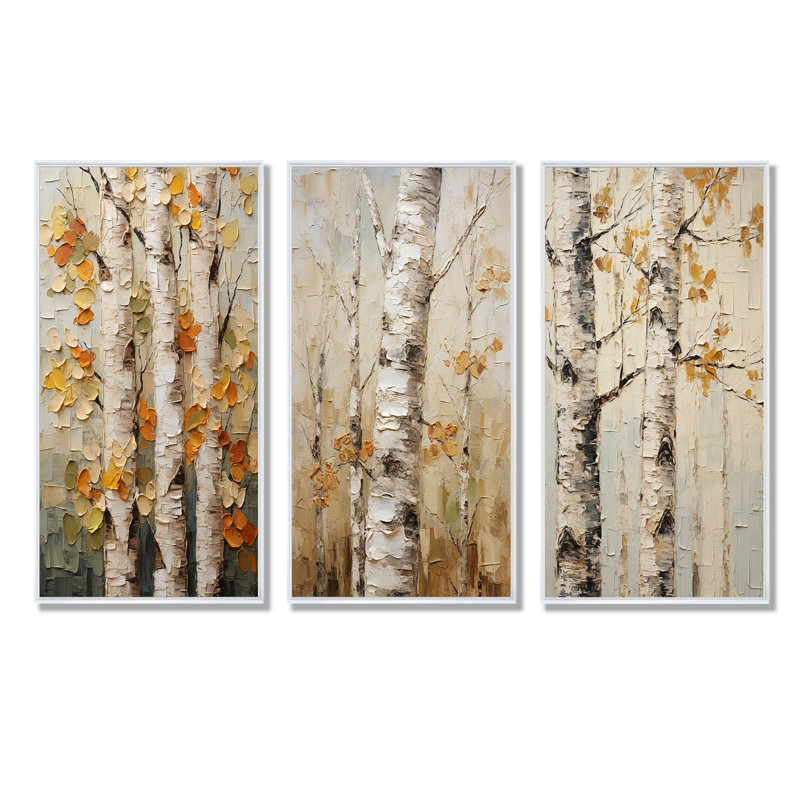 Ensemble de salon 3 pièces Beige American Basswood I, Cadre flottant blanc, H 28 po x l 36 po