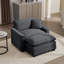 Fauteuil contemporain contemporain à siège profond et confortable avec repose-pieds et coussin-1538638893
