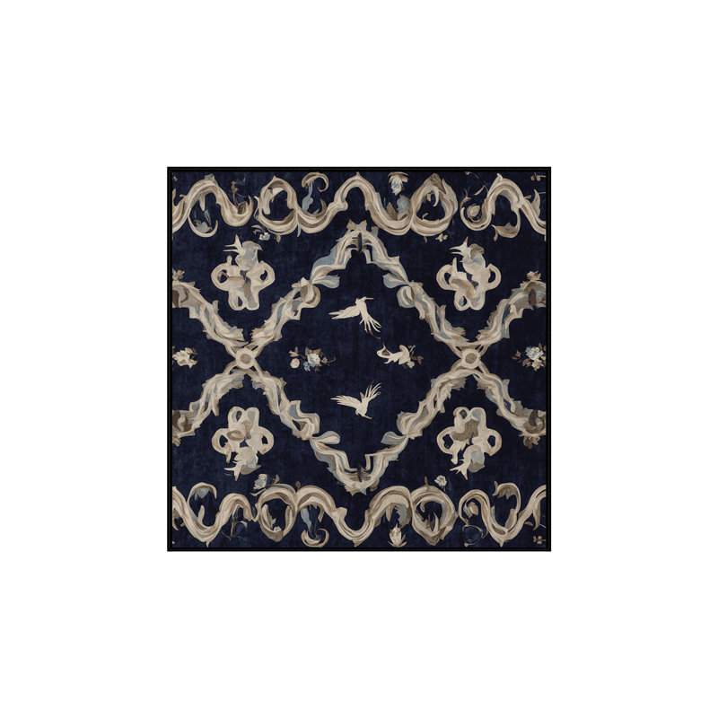 Silky Soft Plush Gray Area Rug, Square 6'