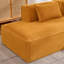 Canapé modulaire en velours côtelé à compression en L 92 po, canapé rembourré doux et désossé moderne avec jeté, aucun assemblage requis pour le salon-126421464-126421469