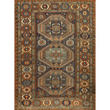 Antique Caucasian Late 19th Century Soumak Flat Weave Tribal Kilim Rug