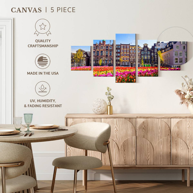 Amsterdam Tulipes, H 24 po x l 55 po