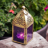 Mini lanterne carrée en verre