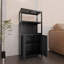Armoire de rangement en bambou, armoire de salle de bain autoportante-921372812