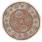 High-Quality Hand-Knotted Rose And Ivory Area Rug