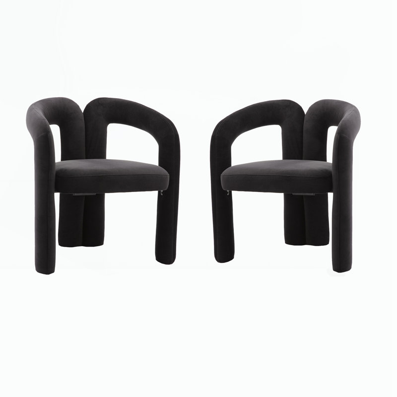 Ensemble de 2 fauteuils pour salon, Noir