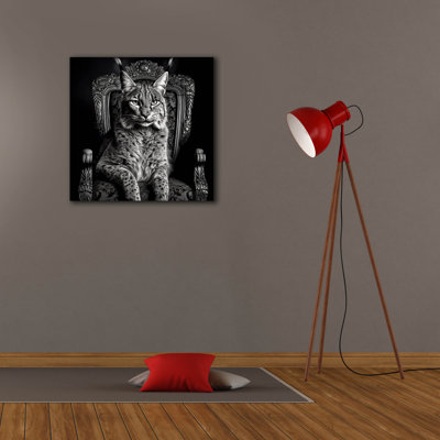  «King Lynx» par Decent Exposures, art mural sur toile, 26 po x 26 po