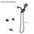 2 Handles Shower Faucet Set With Tub Spout Bathtub Shower Faucet Combo Set Shower System Complete Tub And Shower Trim Kit Wall Mounted Shower Fixtures-125590041