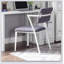 Chaise de bureau en métal avec coussin rembourré
