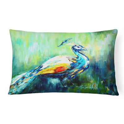 Coussin décoratif intérieur/extérieur vert peacock