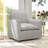 Kandyn 29.7" W Modern Soft Stripe Upholstered Swivel Barrel Chair with Removable Cushion-1337633465