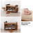 6-Pair Capacity Red-Brown Bamboo Shoe Bench with Hidden Storage
