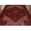 Tapis rouge géométrique 10 x 13 po