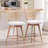 Uniondale Swivel Upholstered 26.2'' Counter Stool with Rattan Cane Back and Solid Wood Frame-1654579977