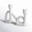 Modern Sculptural Double Taper Candle Holder-303092173