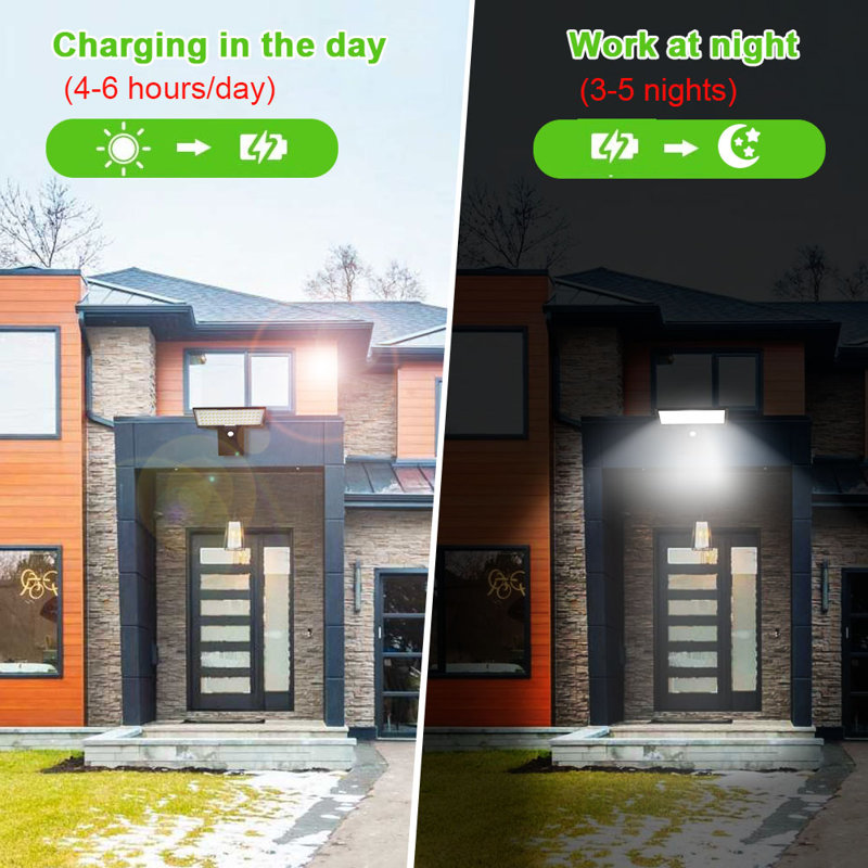 1200 Lumen 90 LED Solar Power Dusk to Dawn Outdoor Security Flood Light with Motion Sensor