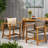 Patio Wood And Wicker Dining Chair( Set Of 2 )-610596499