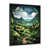 Impression noire sur toile encadrée sélectionné