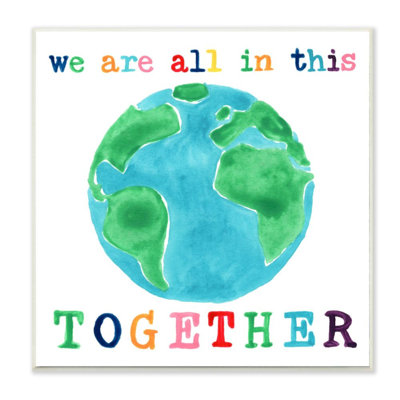 «In this Together», impression colorée avec aquarelle sur terre par June Erica Vess