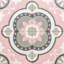 Art Deco 8" x 8" Patterned Porcelain Floor and Wall Tile-87292294