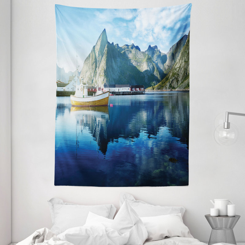 Tapisserie européenne en polyester, H 80 po x l 60 po