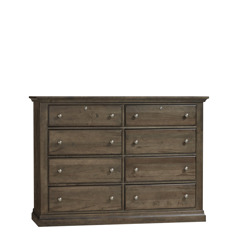 Commode 8 tiroirs Kazuya, Naturel chaleureux