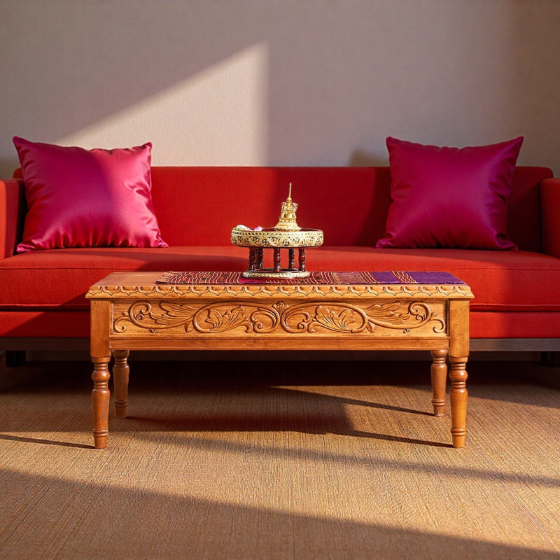 Table basse de style classique européen, Brun