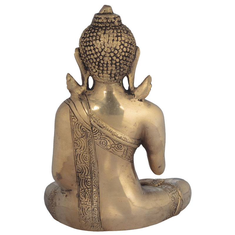 Bouddha en Vitark Mudra - Figurine de divinité bouddhiste tibétaine