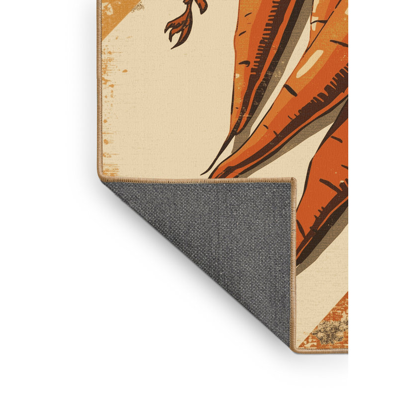 Tapis brun moelleux doux et moelleux à motif carotte Burholme - reliure brun clair, 7 x 10