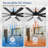 72 Inch Black Large Ceiling Fans With Lights And Remote, Modern Ceiling Fan With  Wooden Blades For Kitchen Living Room Indoor Or Outdoor Patio,Quiet6 Speed-1547423093