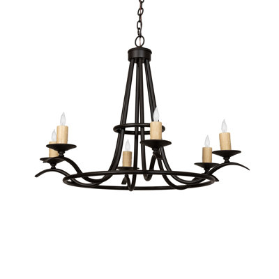 Lustree à 6 lumières façon bougie classic Mullikin