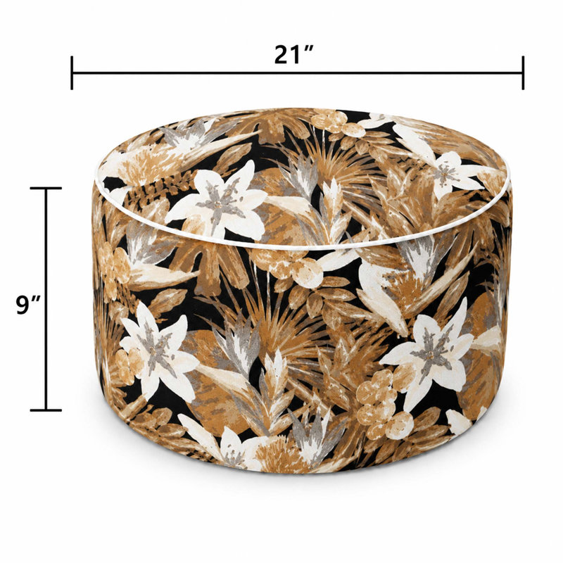 Repose-pieds d'extérieur gonflable 21 x 21 x 9, repose-pieds de patio résistant à la décoloration avec poignée de transport, pouf portable pour le patio, le jardin, le camping et l'intérieur