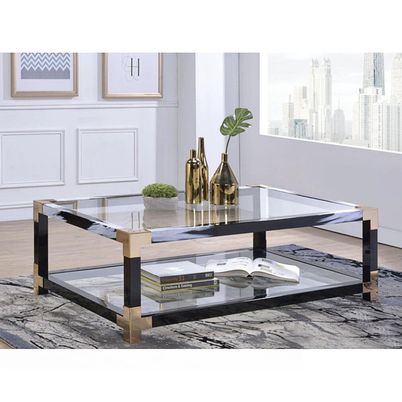 Table de salon en verre
