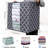 Storage Bags 6 Pack/100L Large Blanket Clothes Organization And Storage Containers For Comforters,Bedding, Foldable Organizer With Reinforced Handle, Clear Window, Sturdy Zippers,Pink-721215